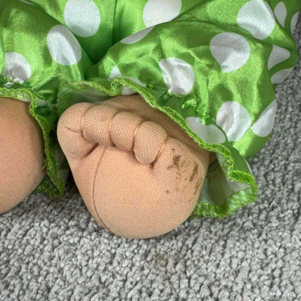 Cabbage Patch‎ Kids Emerson Logan Doll Brown Hair Blue Eyes Pink Green
